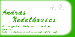 andras nedelkovics business card